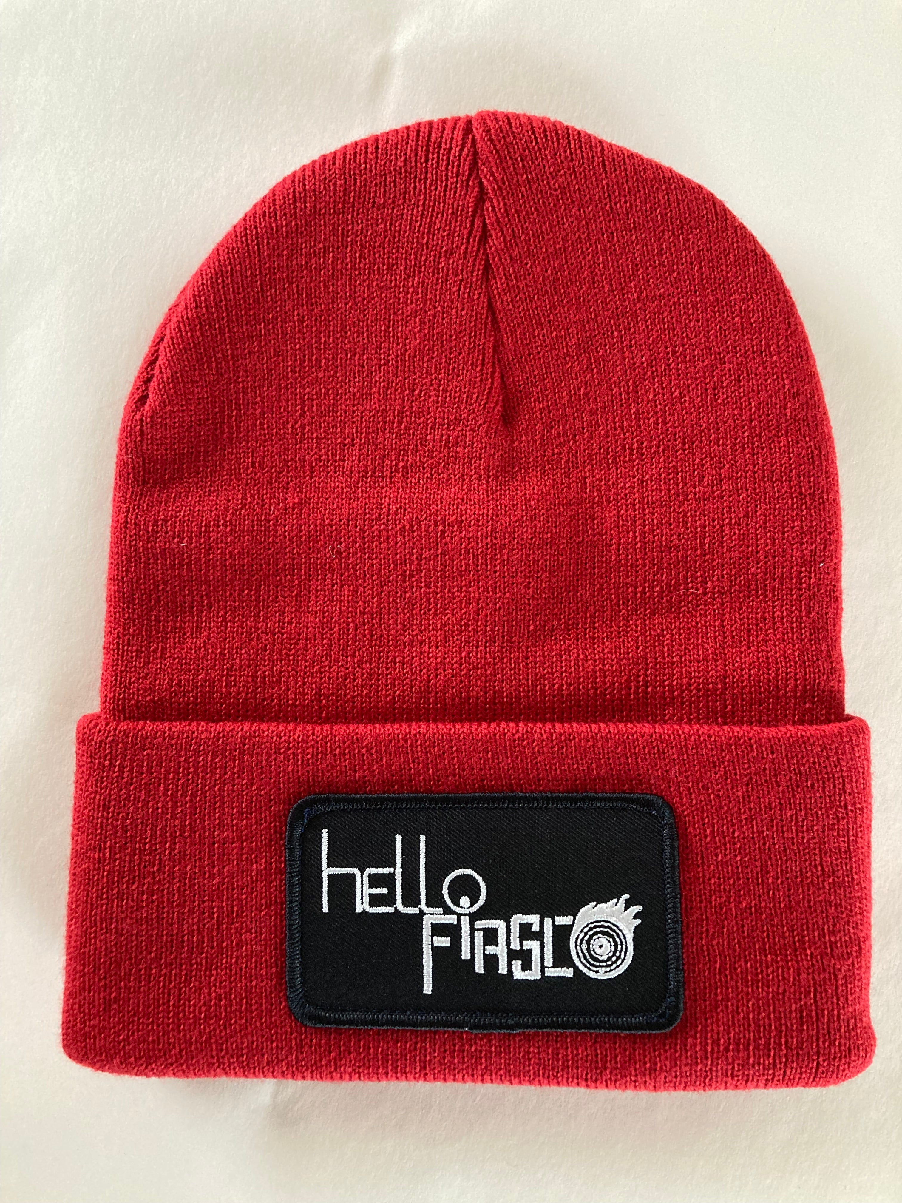 UNISEX BLACK TOQUE (WINTER HAT / BEANIE) WITH BAND LOGO. Also get in RED, BLUE or BLACK.