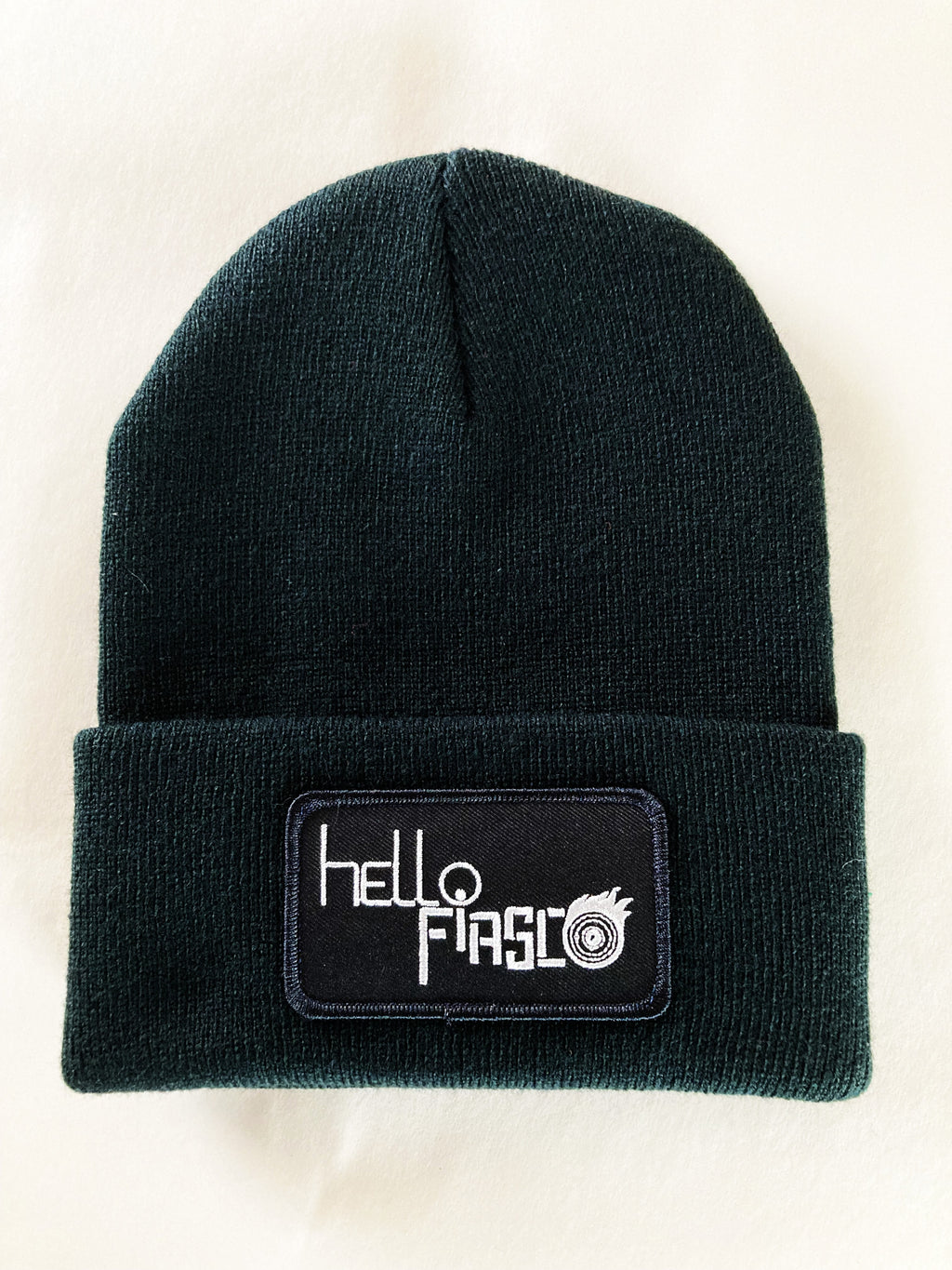 UNISEX TOQUE (WINTER HAT / BEANIE) WITH BAND LOGO, in RED, YELLOW, BLUE or BLACK.