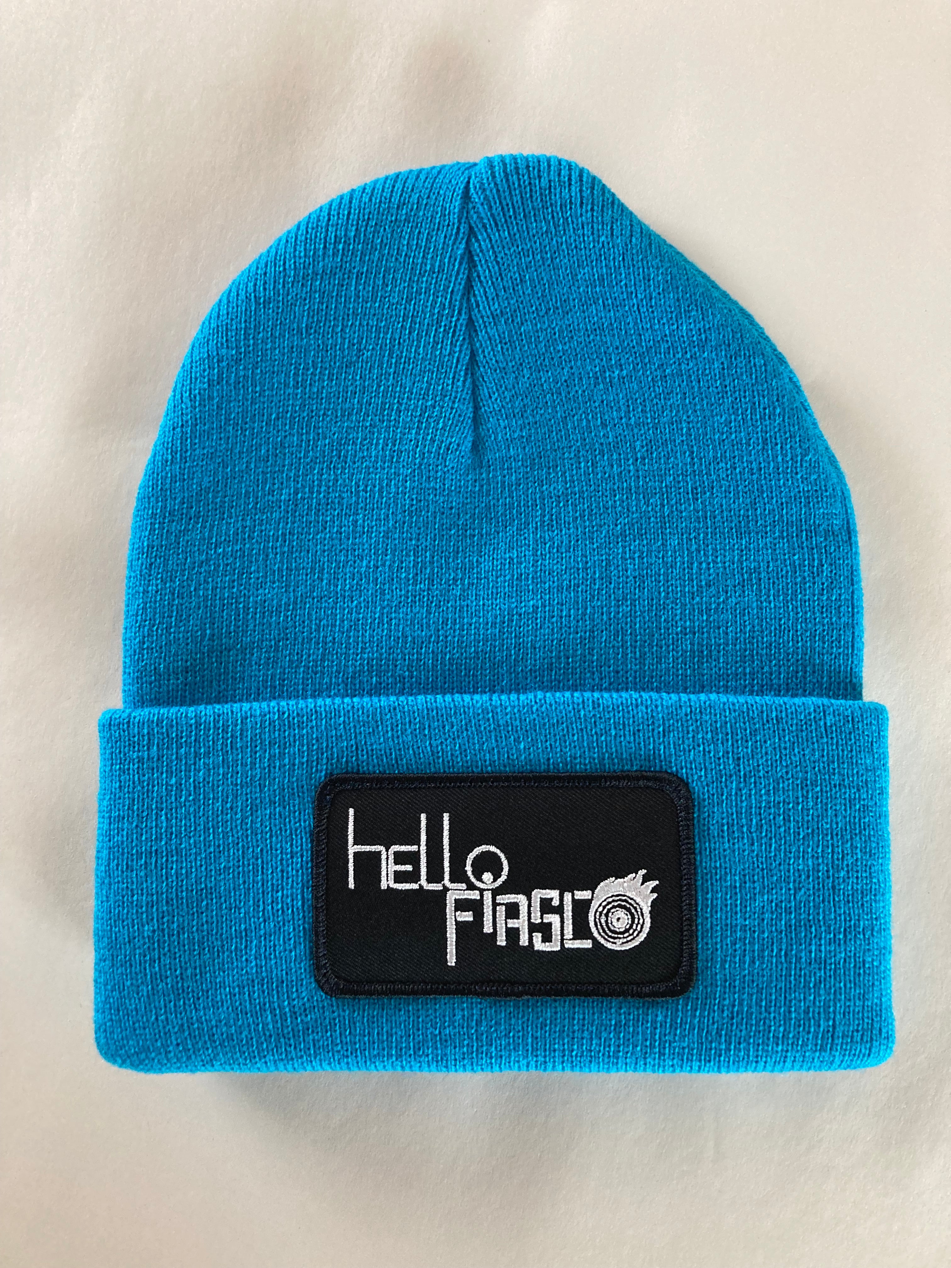 UNISEX BLACK TOQUE (WINTER HAT / BEANIE) WITH BAND LOGO. Also get in RED, BLUE or BLACK.