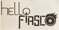 WHITE STICKER WITH BLACK BAND LOGO